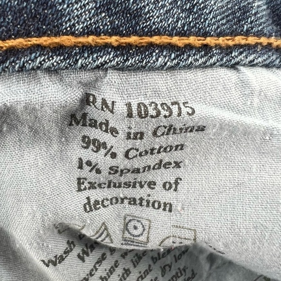 Ruff Hewn Distressed Jeans Size 8 Women’s - Picture 5 of 5